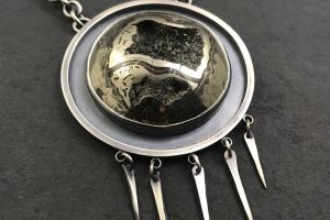 Pyritized Ammonite Necklace