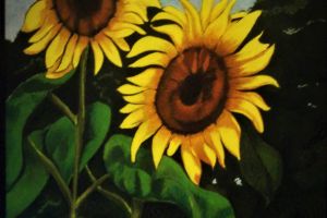 homegrown sunflowers
